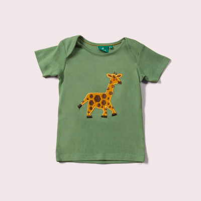 Tričko s krátkym rukávom Little Giraffe Applique