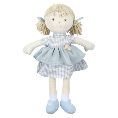 Bonikka All Natural látková bábika - Neva modré šaty