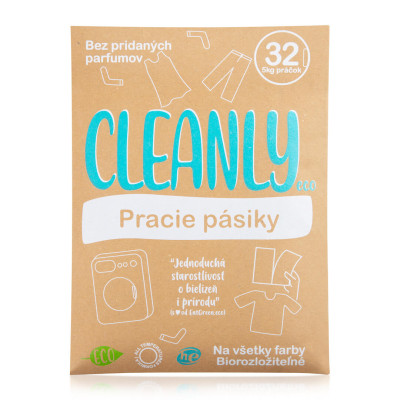 Cleanly Eco pracie pásiky na 32 praní bez pridaných parfumov