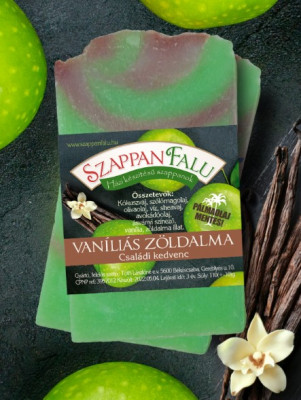 Mydlo vanilka zelené jablko - Szappanfalu