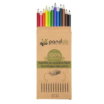 Pandoo - Farebné ceruzky zo starých novín 12 ks