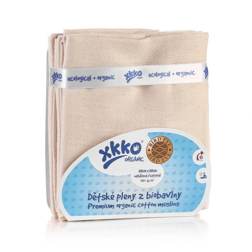 XKKO Org. Plienky z biobavlny 60x60 5ks